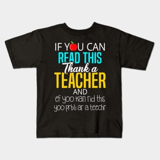 Cute, Funny Teacher Appreciation Gift T-Shirt Kids T-Shirt